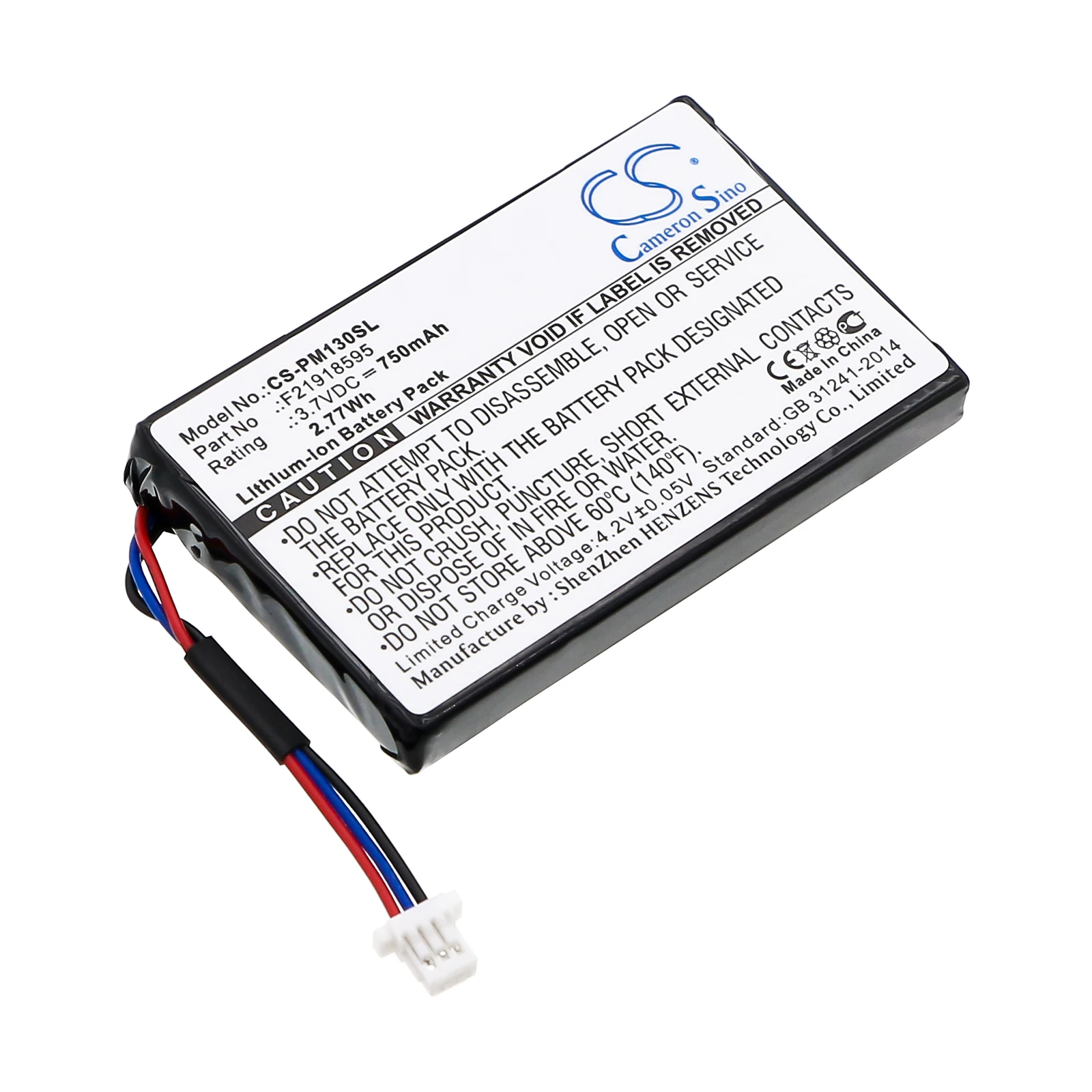 

Li-ion PDA, Pocket PC Battery for Palm, 3.7V, 750mAh, Compatible Models: M130, M135