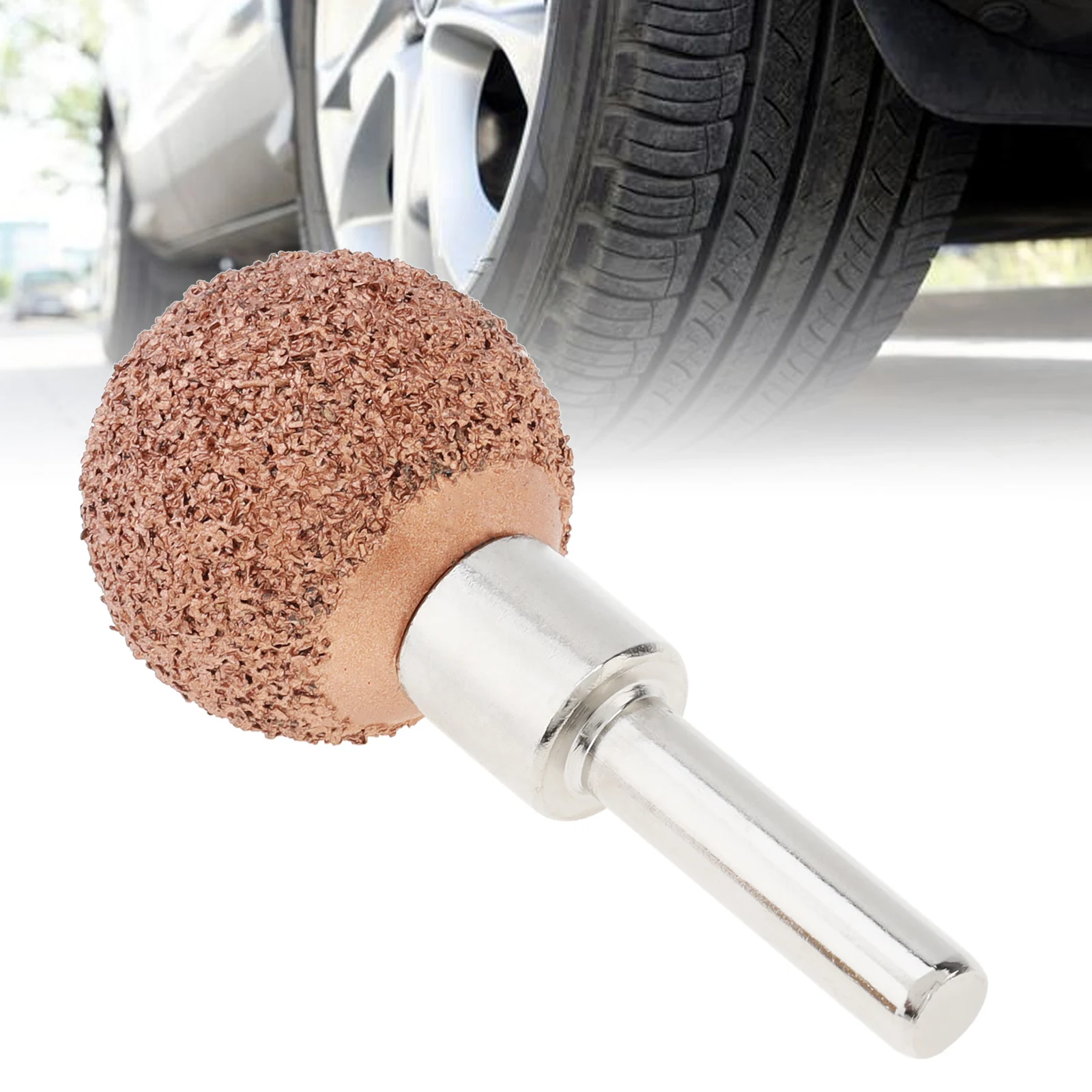 

25mm Tungsten Steel Car Tire Repair Tools for Grinding Head Coarse Sand Surface Automobile Bicycle Tyre Polishing Tool Round Rod