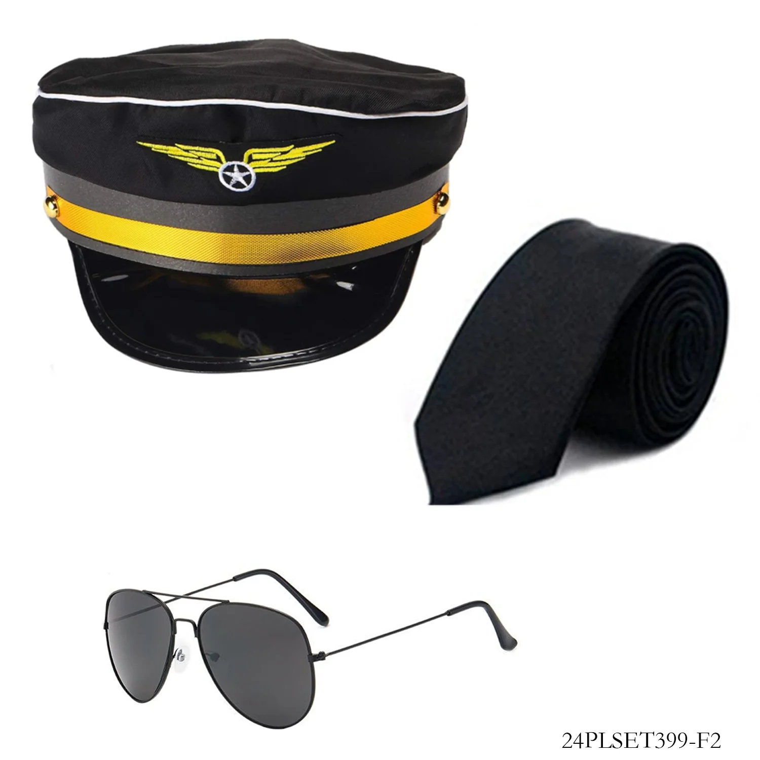 ชุดนักบินชาร์ป 3 ชิ้น: เครื่องประดับธีมการบินที่ทันสมัย - เหมาะสำหรับการสวมบทบาทและการเพิ่มความโดดเด่นให้กับการแต่งกายอย่างมีสไตล์
