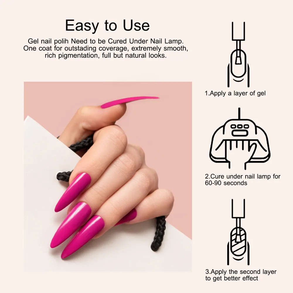 Venalisa CANNI HEMA FREE Nagel-Gel-Nagellack, 9 ml, Soak Off UV-LED-Gel-Lack, vollständige Abdeckung, super Textur, wunderschöne Nagelmaniküre – Detail 34