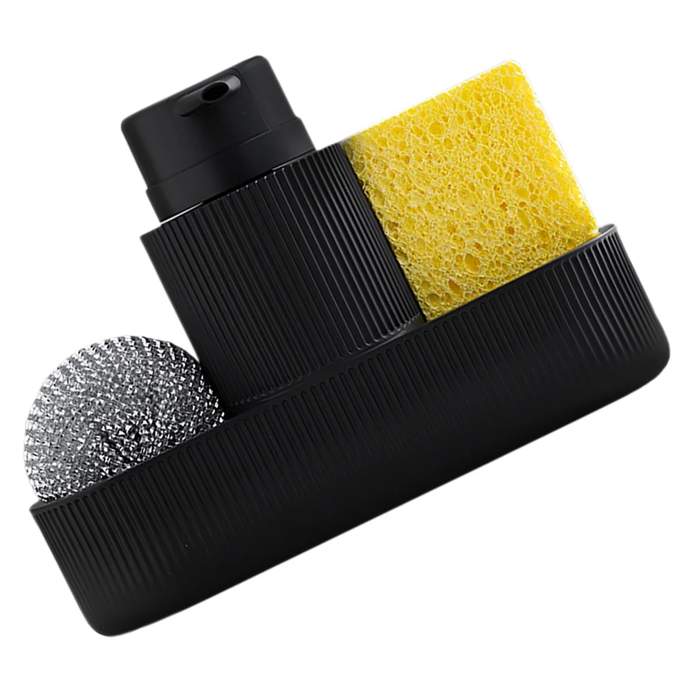 

1 Set Kitchen Sink Dispenser Dish Brush Holder Resin Soap Dispenser For Kitchen Sink Sponge Brush Organizer Refillable