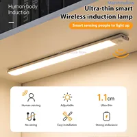 Motion Sensor Light Wireless LED Night Light USB Rechargeable Night Lamp Cabinet Wardrobe Lamp Under Backlight For Kitchen #20