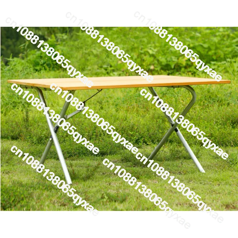 The same bamboo table for outdoor camping, fast portable picnic folding table, camping aluminum alloy Chicken rolls table