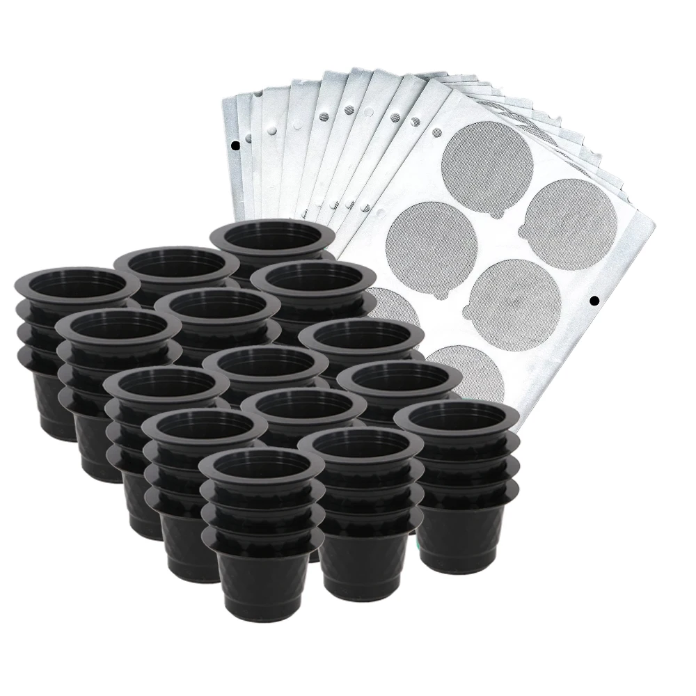 Cápsulas de café desechables, sellos de aluminio, pegatinas, accesorios