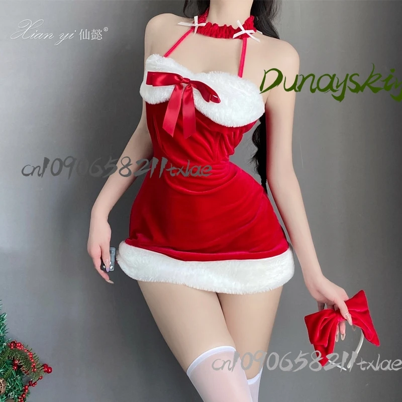 Vestido de lolita de Navidad, disfraces sexys para mujer, accesorios kawaii jirai kei, fiesta de Navidad, cosplay