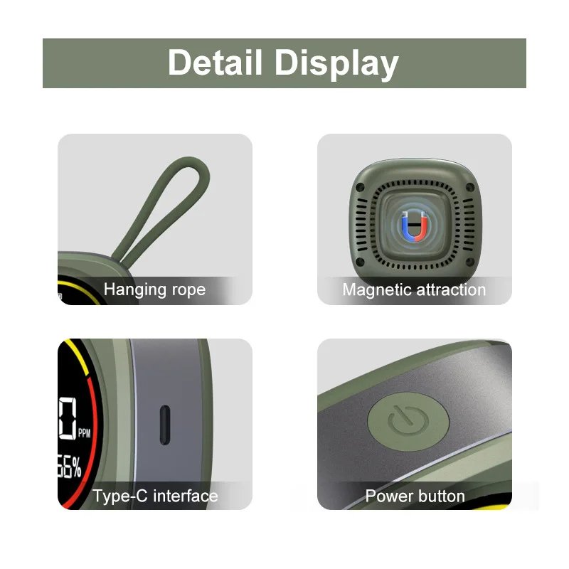 كاشفات أول أكسيد الكربون 3 في 1 التخييم في الهواء الطلق المحمولة CO كشف إنذار درجة الحرارة والرطوبة ميزان الحرارة إنذار الأمن