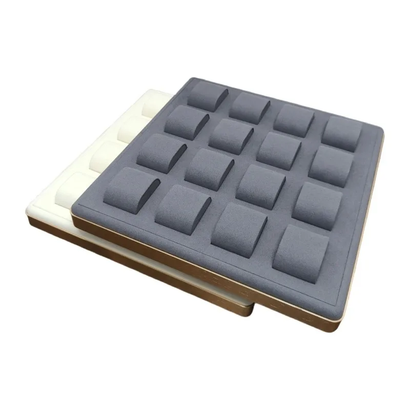 Large Capacity Jewelry Display Tray Jeweler Bracelet Show Pallet Watches Counter Showcase Salver Jewellery Watch Organizer Tray