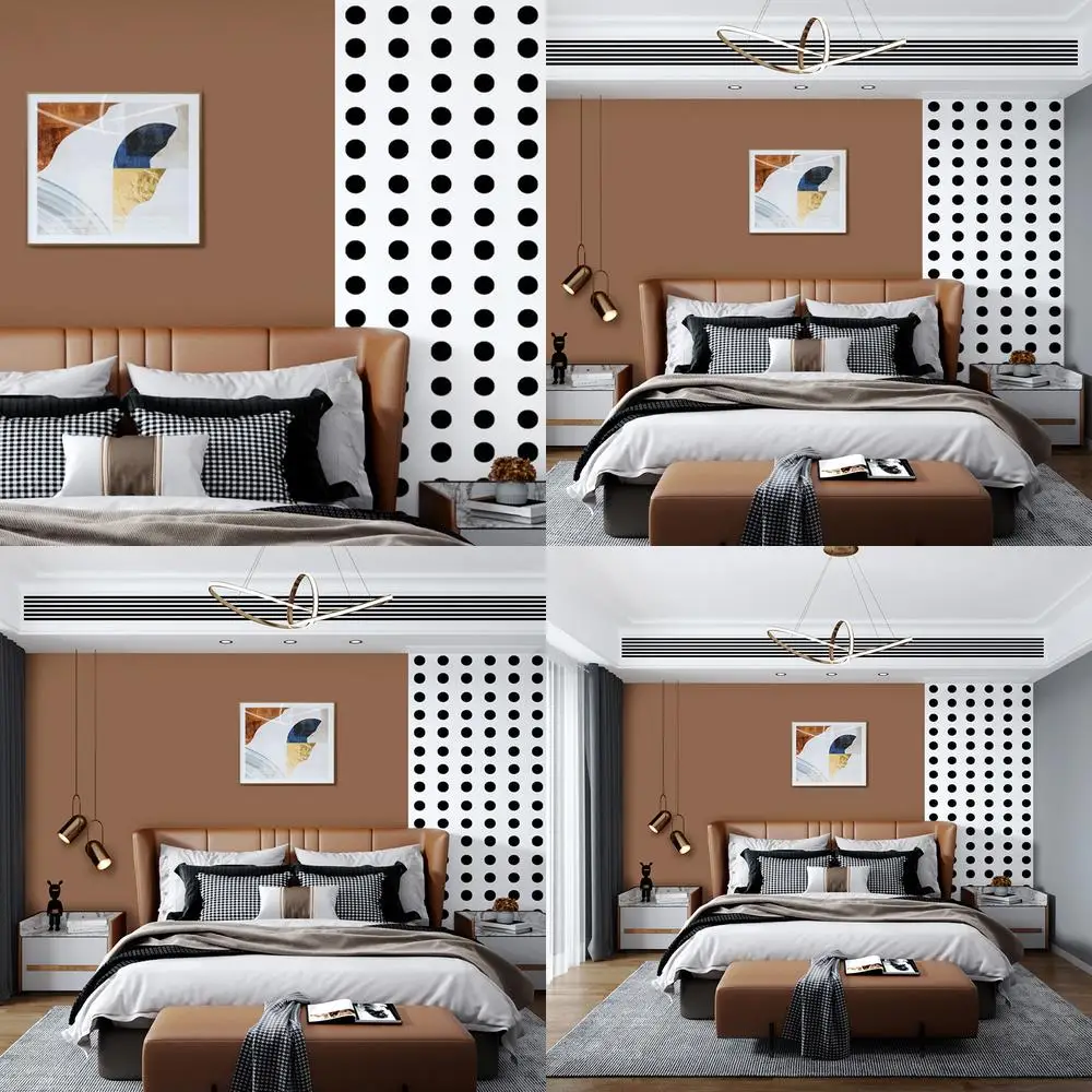 Brown wallpaper dark brown beige solid color plain living room bedroom modern simple TV background wall wallpaper