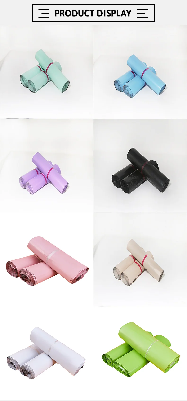 50 PCS Self-sealing Sticky Express Bags Storage Bags Plastic Envelope Mailing Bags Postal Transport Bags Custom Logo Printing