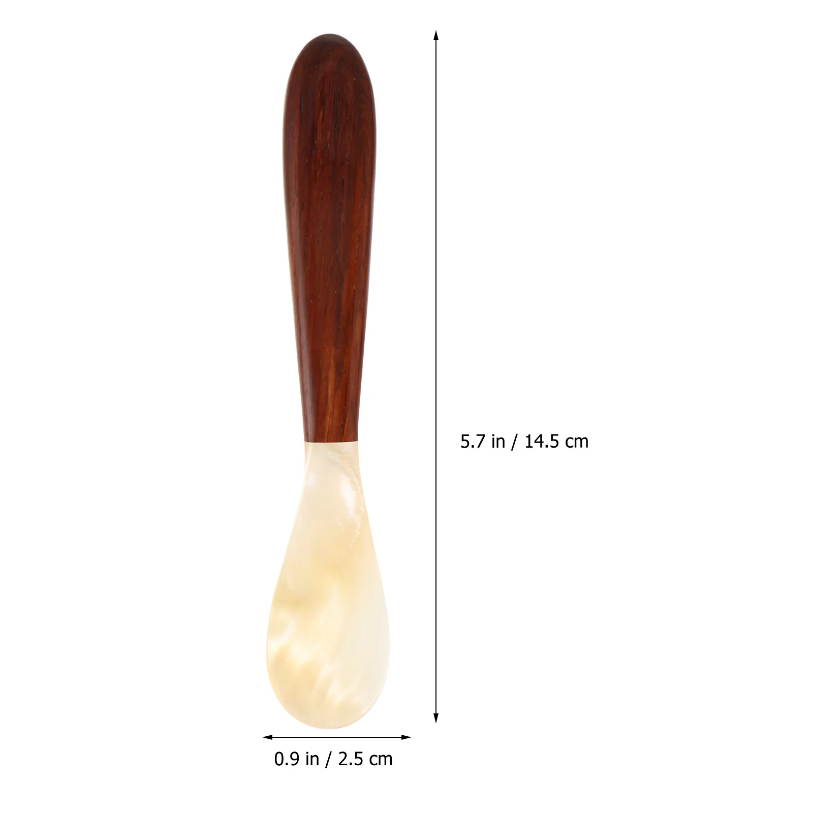 

2 pcs Spoons Premium Dessert Spoon For Ice Kitchen Spoons Cream Coffee Stirring Wooden Handle Kitchen Tableware