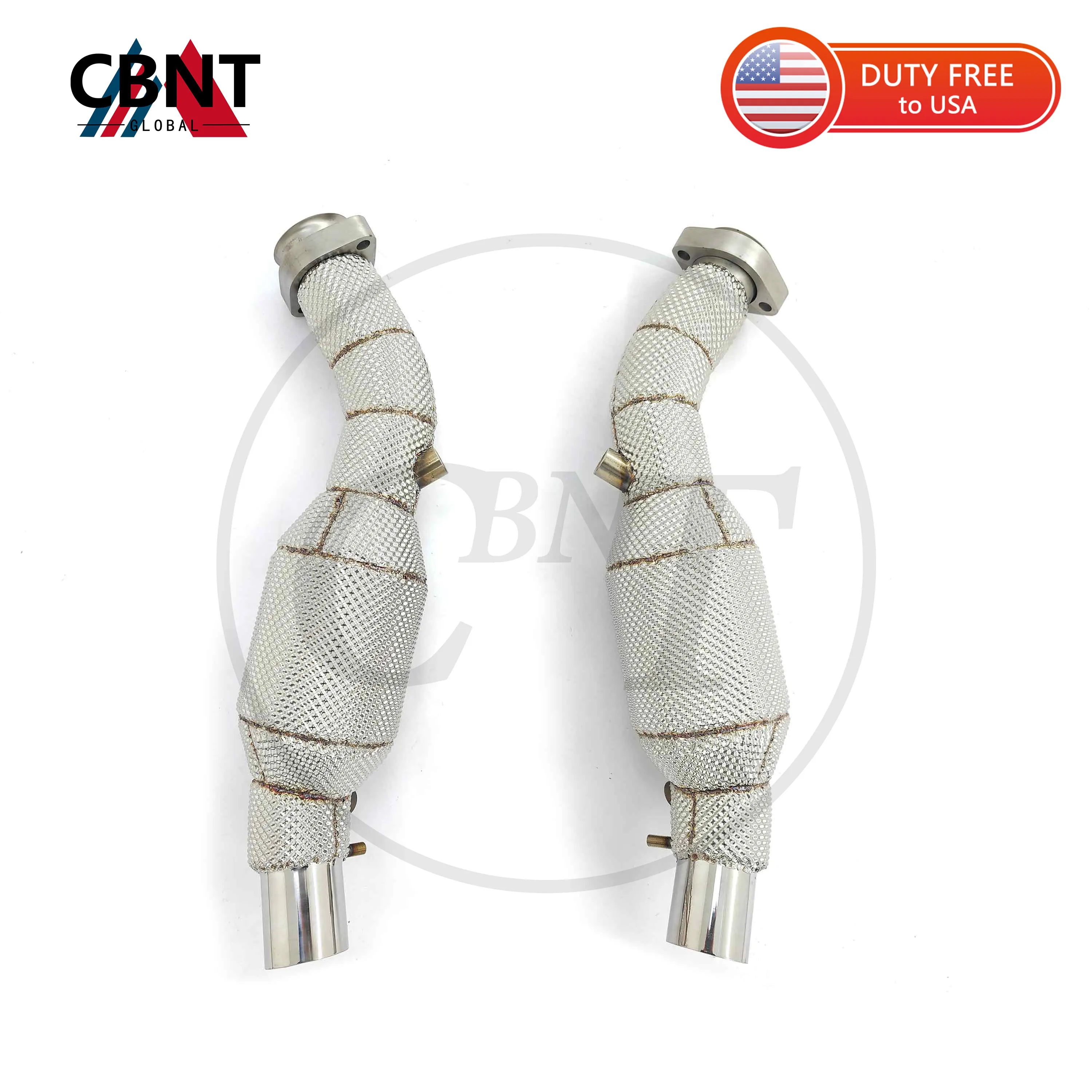 

CBNT High Flow Catless/Catted Downpipe для Ferrari 360 F360 3,6 л, аксессуары для выхлопной трубы с комплектом настройки каталитического нейтрализатора