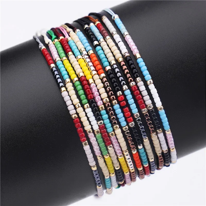 Boho Style Miyuki Delica Seed Beads Bracelets for Women Friendship Bracelet Jewelry Colorful Charm Bracelet Femme Handmade