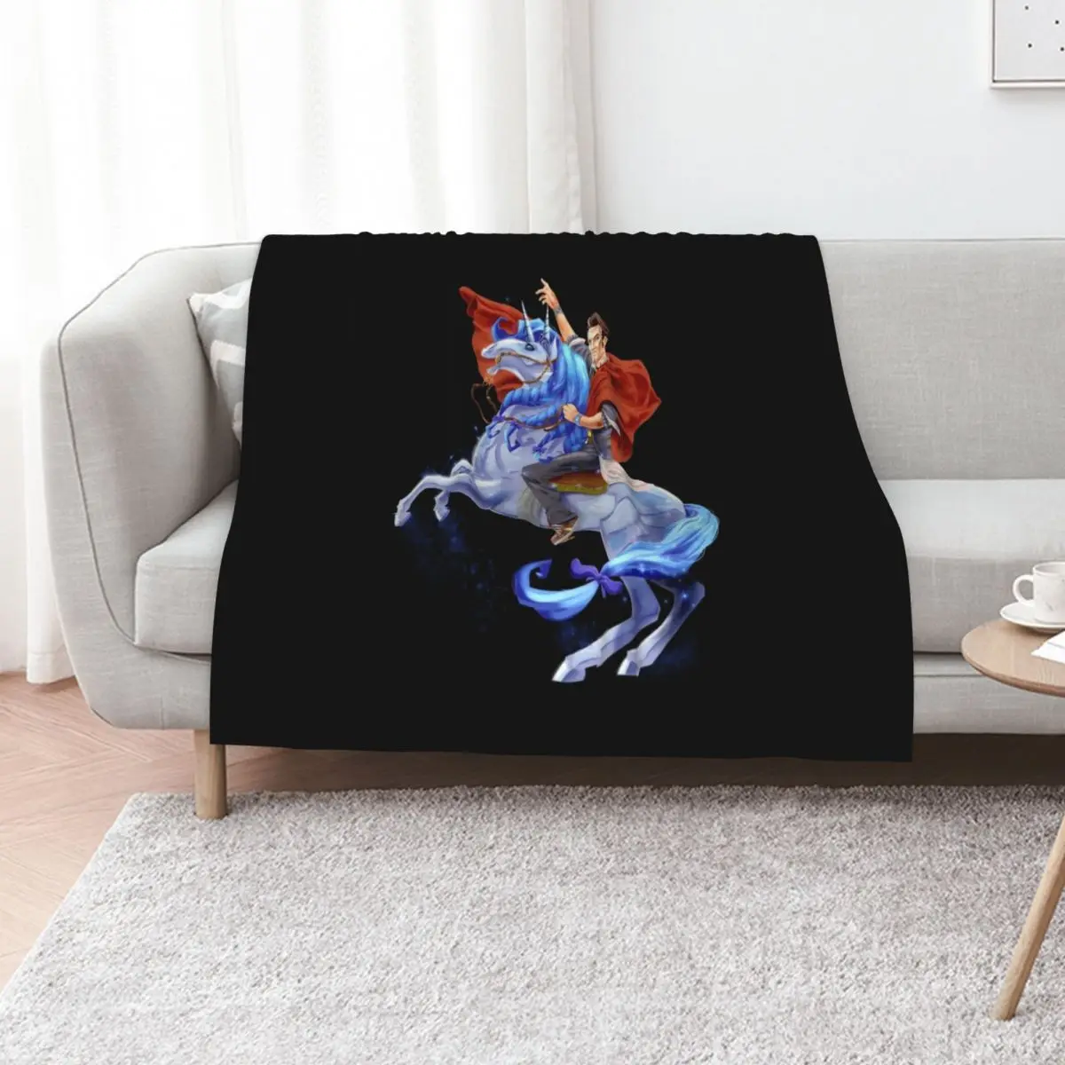 

Handsome Jack & Buttstallion (no background) Throw Blanket Stuffeds Softest Thermal Vintage Blankets