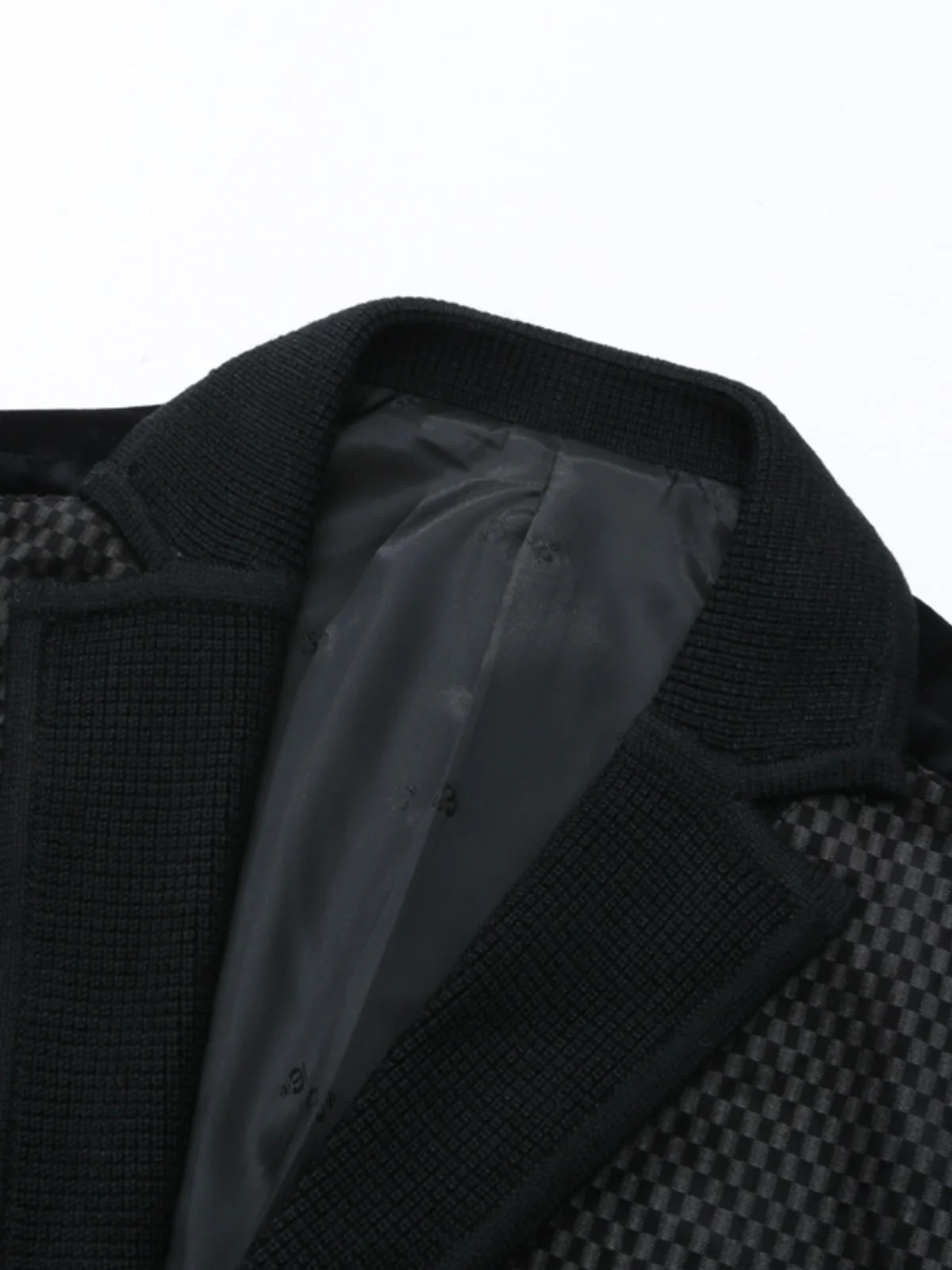 بدلة رجالية غير رسمية بزرين AB585 Bonner ربيع الخريف Bla ey Stand Fit Long Sve Faion Urban Sle #2