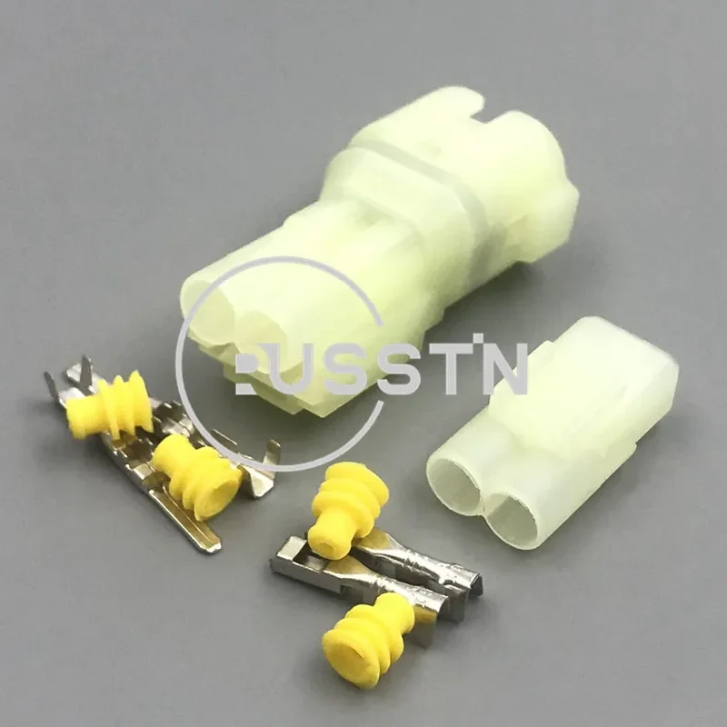 1 Set 2 Pin Auto Plug Power Battery Waterproof Electronic Reversing Radar Connector AC Assembly For Car 6187-2801 6187-2804 - Detail 1