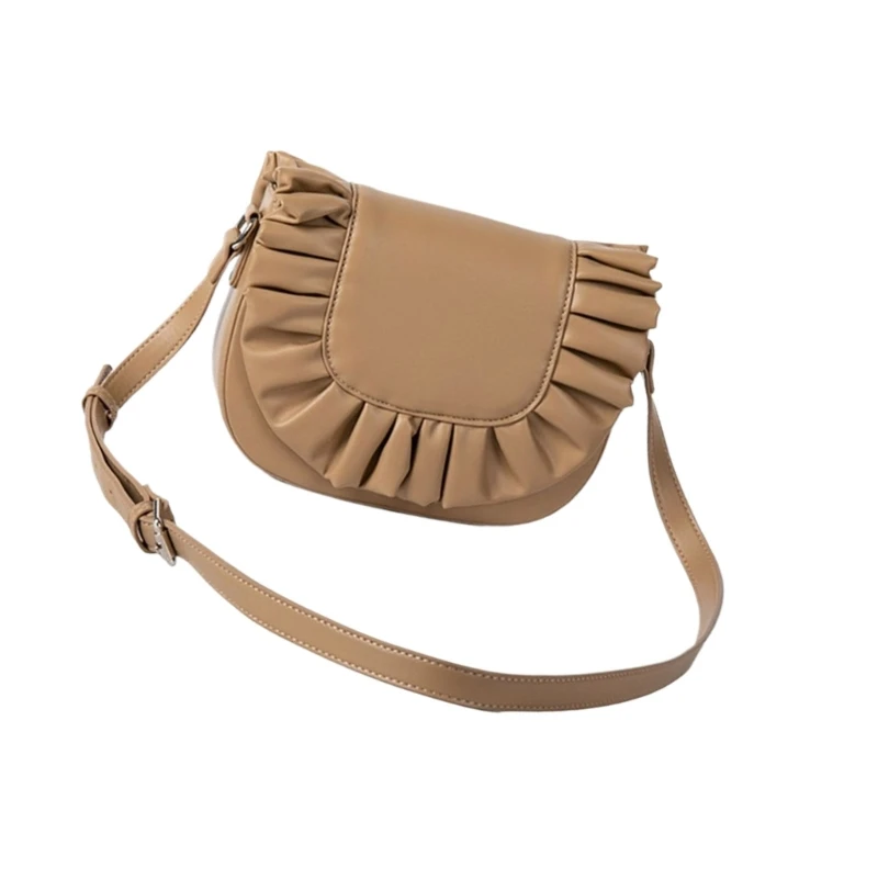 Fashionable Pleated Crossbody Handbag Versatile Casual Women's Shoulder Bag
