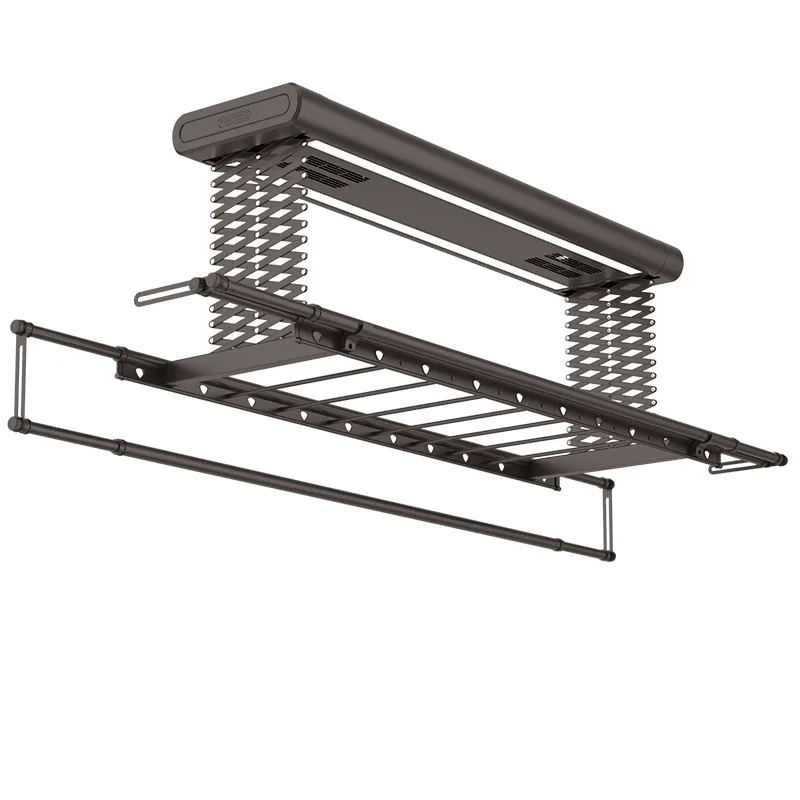 

Balcony lifting drying rack, electric household smart clothes drying