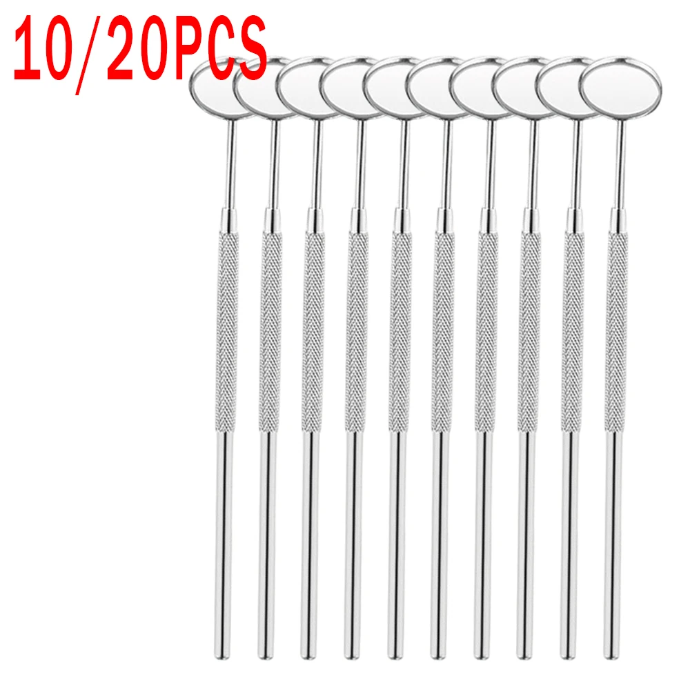 

10PCS or 20PCS Stainless Steel Dental Mouth Mirrors for Teeth Whitening Oral Inspection Professional Dentist Supplies