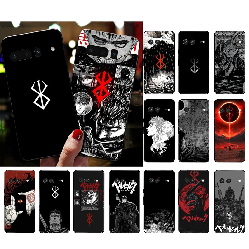 

Berserk Guts Phone Case For Google Pixel 9 Pro XL 8 7 6 Pro Pixel 8A 7A 6A 4A 3A 3XL Pixel 8 7 6 5 4