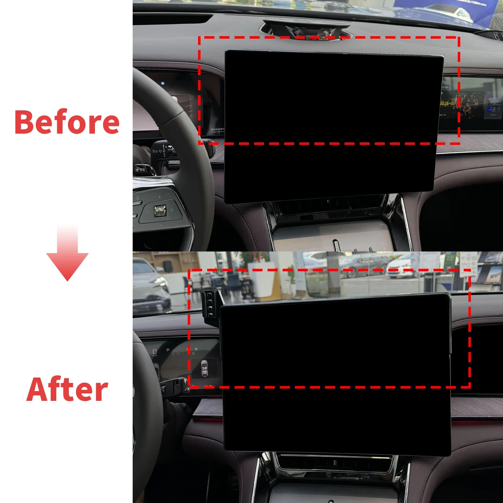 for DENZA Z9 GT Z9GT  2025 2026 2027 LHD 17.3inch Phone Stand, Car Interior Holder Stable Support Universal Car Accessories