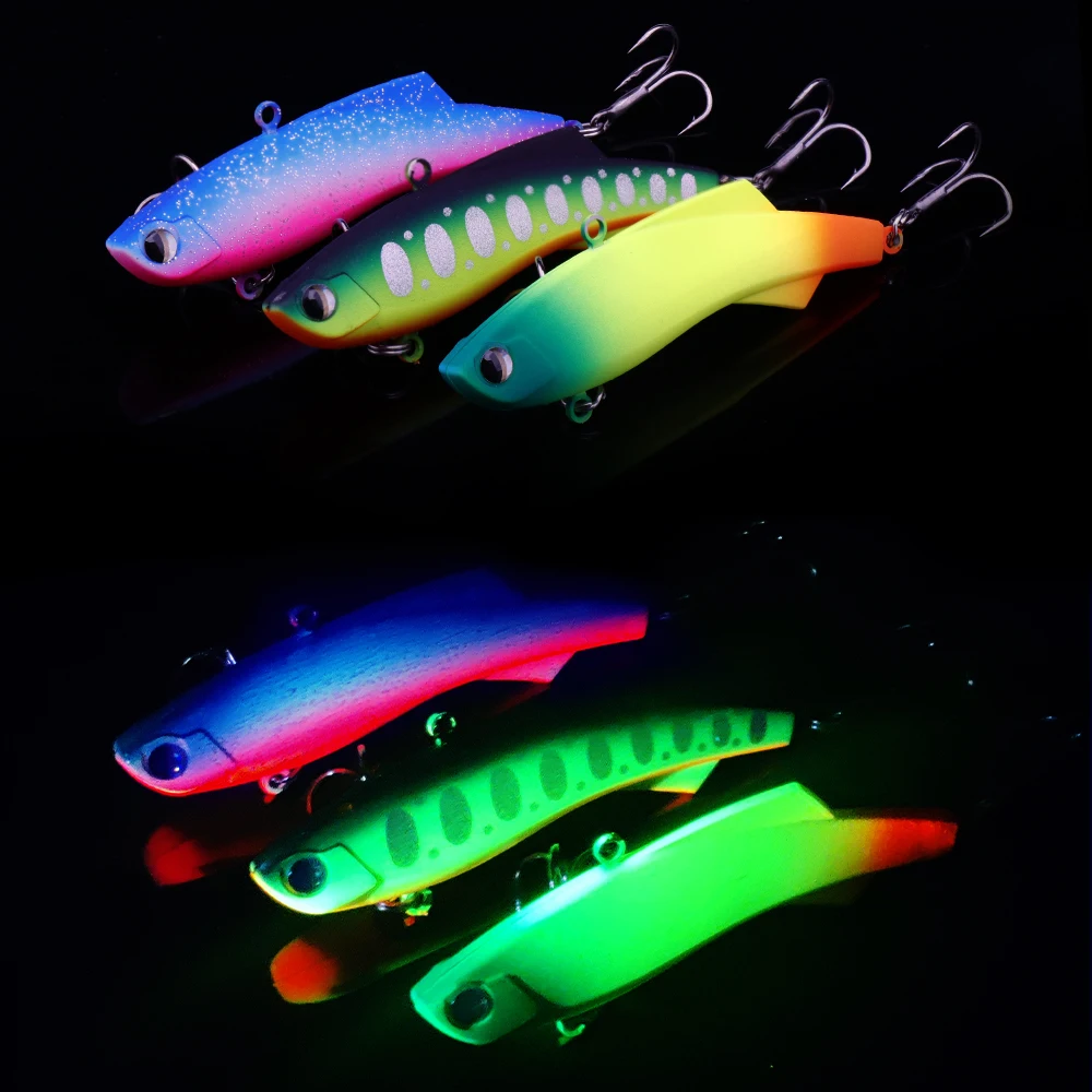 GOBASS UV Luminous Sinking Vibration Wobbler 16g 23g 30g VIB Fishing Lure Long Casting Isca Artificial Hard Bait For Pesca Trout