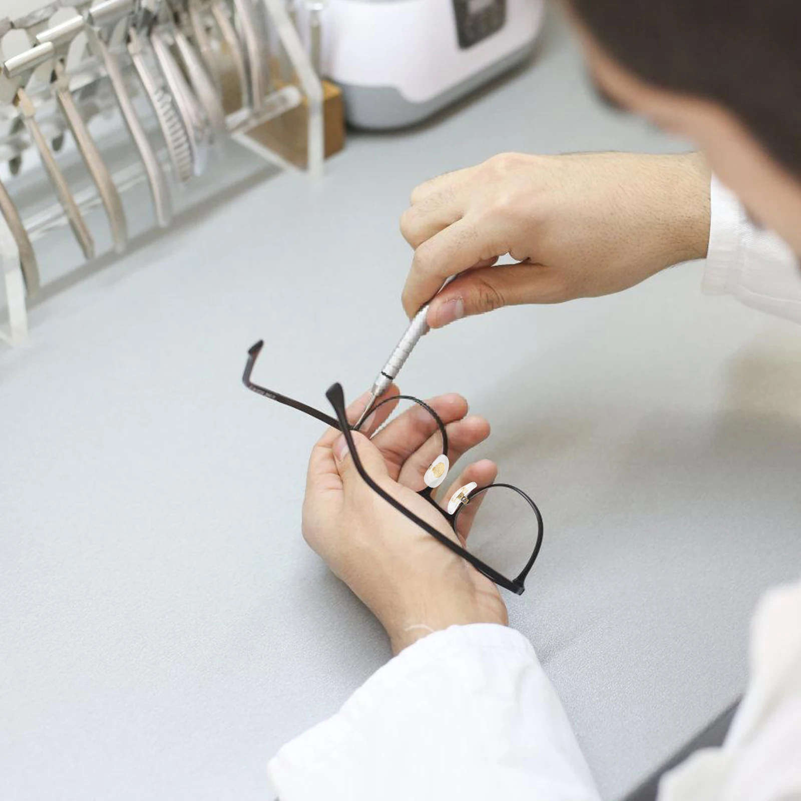 

10 Pairs Eyeglass Nose Pads Eyeglasses Cushions for Tighten The Screws Sunglass