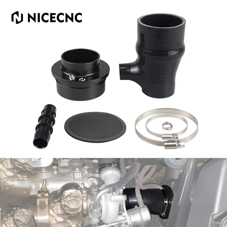 NICECNC X3 Turbo Silicone Intake Hose Kit For CAN AM X3 2017-2019 4x4 XRC Turbo DPS XMR XRS XDS XRS Max R Aluminum UTV Accessory