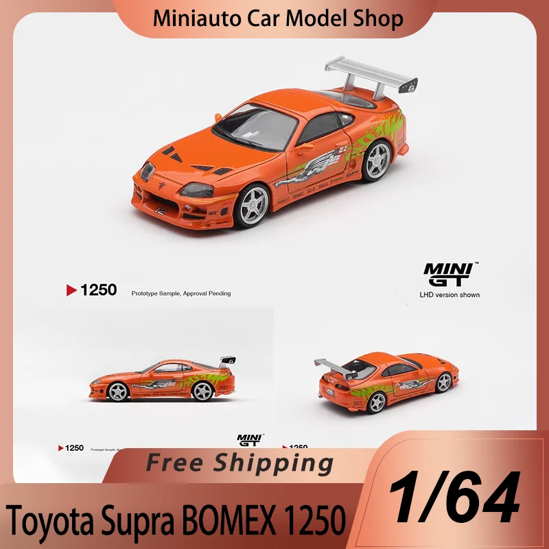 

New MiniGt 1:64 Fast & Furious Mazda Rx7 Veilside Fortune Alloy Toyota Supra Bomex 1250 Alloy Diecast Diecast Car Model Toy Kid