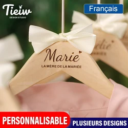Personalized Wedding Dresses Hangers, Custom-Made Hangers for Bridal Suite, Bridesmaid Gifts, Wwitness, Mother of the Bride