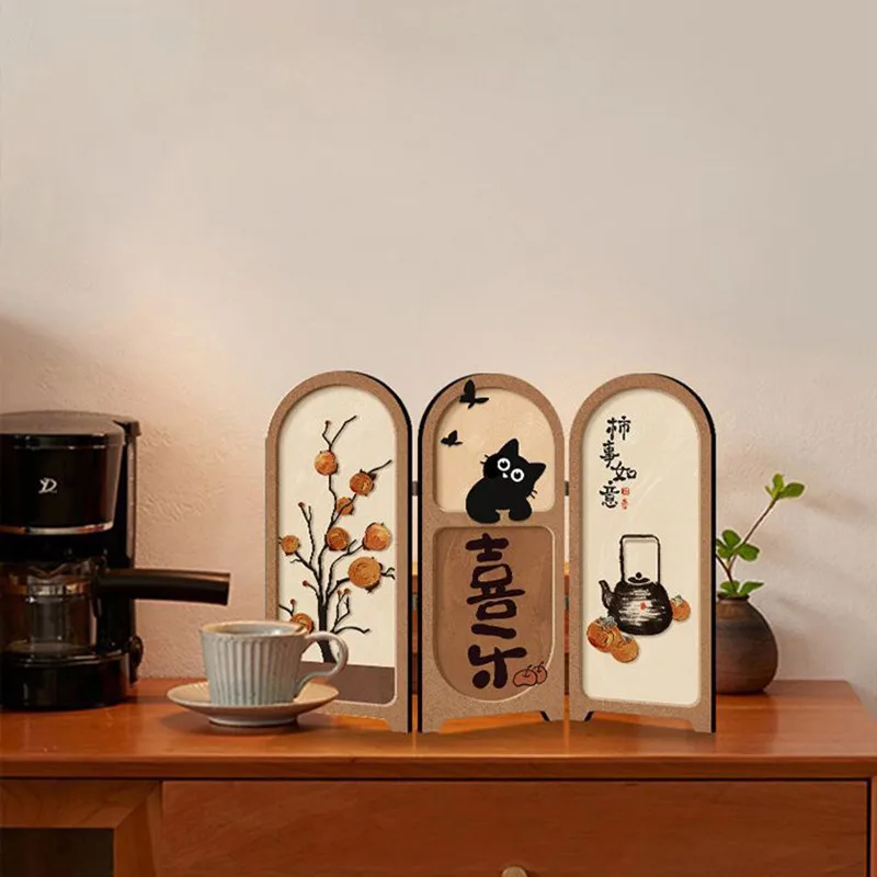 Nordic Creative Figurines Mid-Century Vintage Style Living Room Entrance Desktop Display TV Stand Exquisite Home Decoration FYFM