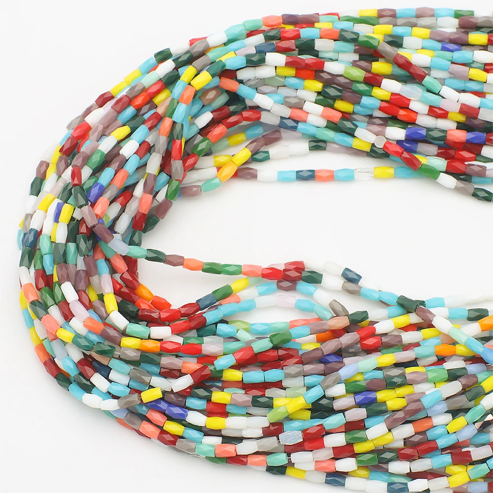 95 unids/lote 2X4mm tubo largo - Glass Seed Beads 2Mm Jewelry Making reseña y precio