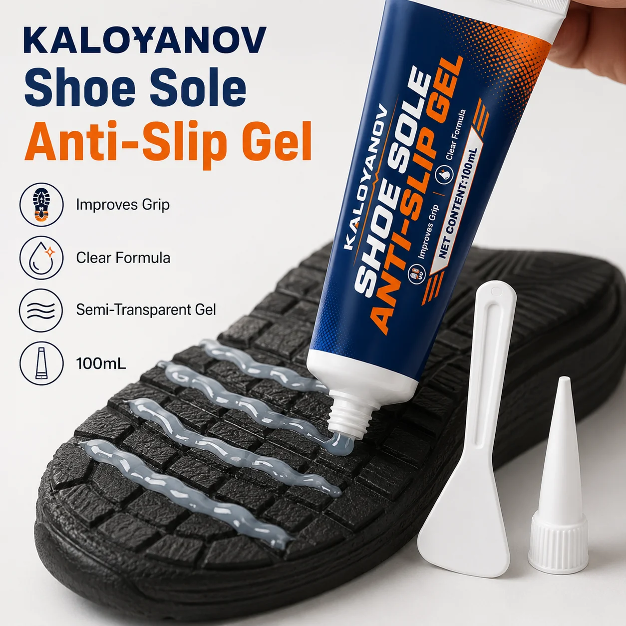 100ml Shoe Sole Anti-Slip Gel Clear Invisible Non-Slip Glue Sneaker Bottom Protector Traction Grip Basketball Repair Care Tools