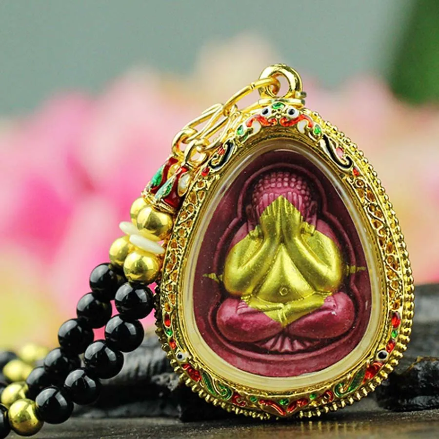 Southeast Asia Thailand Temple talisman bring wealth money GOOD LUCK BLESS safe health YAN MIAN God Buddha card  Amulet