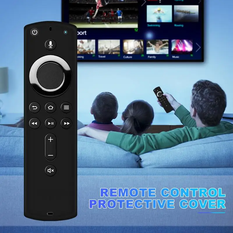 เคสซิลิโคนสําหรับ Stick 4K รีโมทคอนโทรล 5.9 นิ้ว Anti-SLIP กันกระแทกเปลี่ยนสําหรับ Cube/