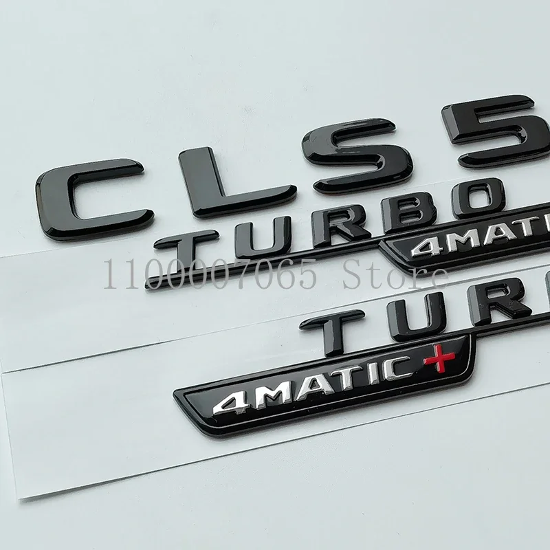 2017 Glossy Black Letters CLS53 Turbo 4matic+ Emblem for C257 Car Styling Fender Trunk Nameplate Logo Sticker