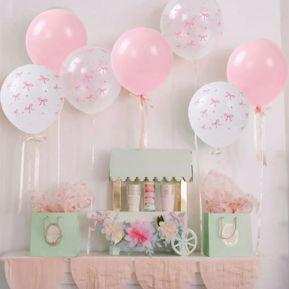 30 pièces/ensemble Ballons en latex transparents à paillettes roses de 12 pouces, ballons réutilisables pour la décoration de mariage