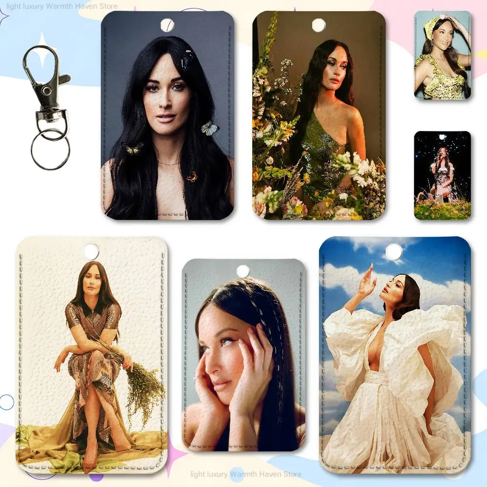

K-Kacey M-Musgraves Dry Spel Custom Access Card Case Leather Card Holder Transportation Card Case Gifts