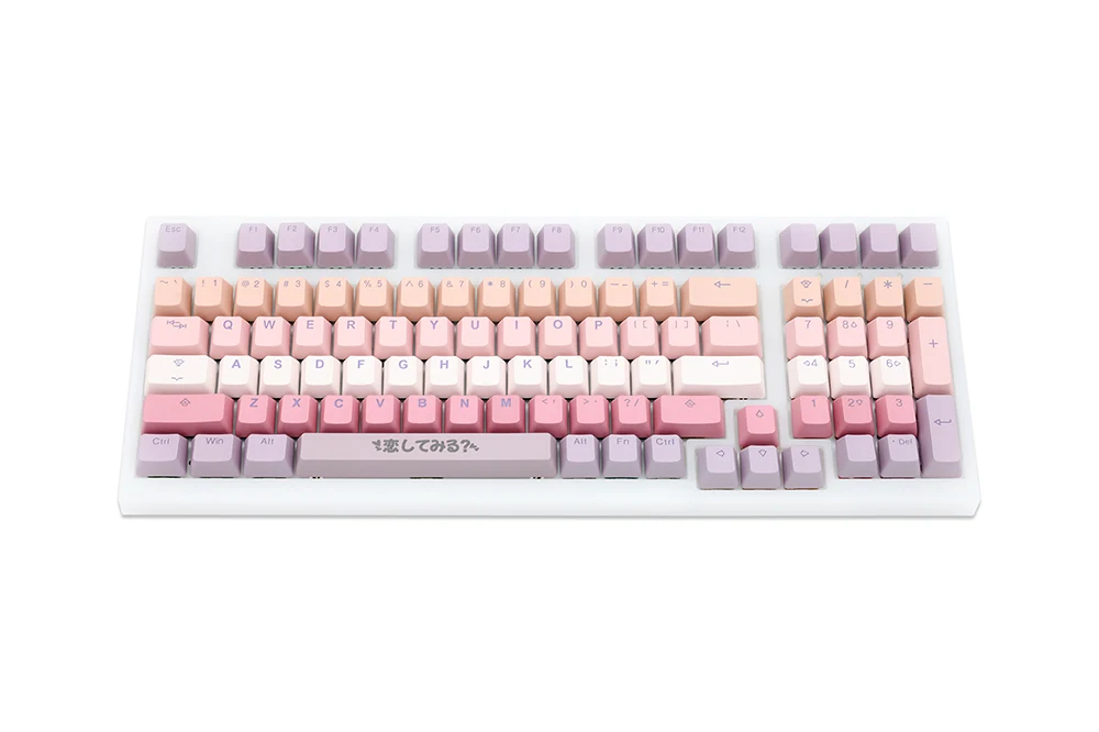 Imagem -03 - Taihao Amor em Paris Pbt Double Shot Keycaps Teclado Mecânico Gaming Faça Você Mesmo Caps Backlit Perfil Oem Luz Através Iso uk