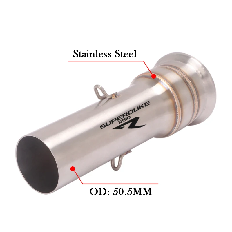 Slip-On For KTM Super DUKE 1050 1090 1190 1290 R 2013 - 2019 Motorcycle Exhaust Escape Moto Muffler Modify 51MM Middle Link Pipe