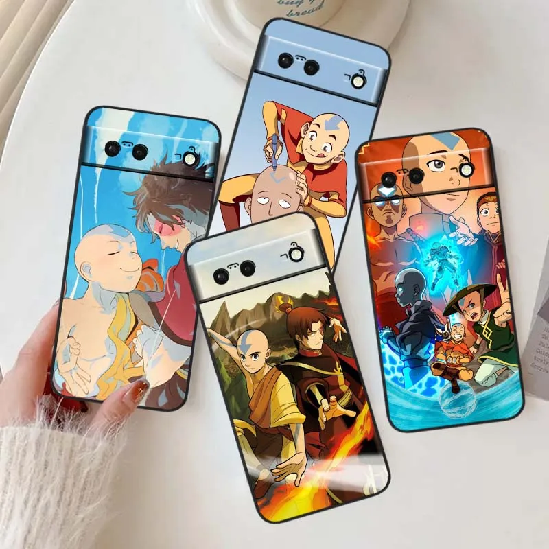 

Avatar The Last Airbender For Google Pixel 9a 9 8A 8 7 7A 6 6A Pro XL 2024 5G Black Soft TPU Silicone Cover Phone Case