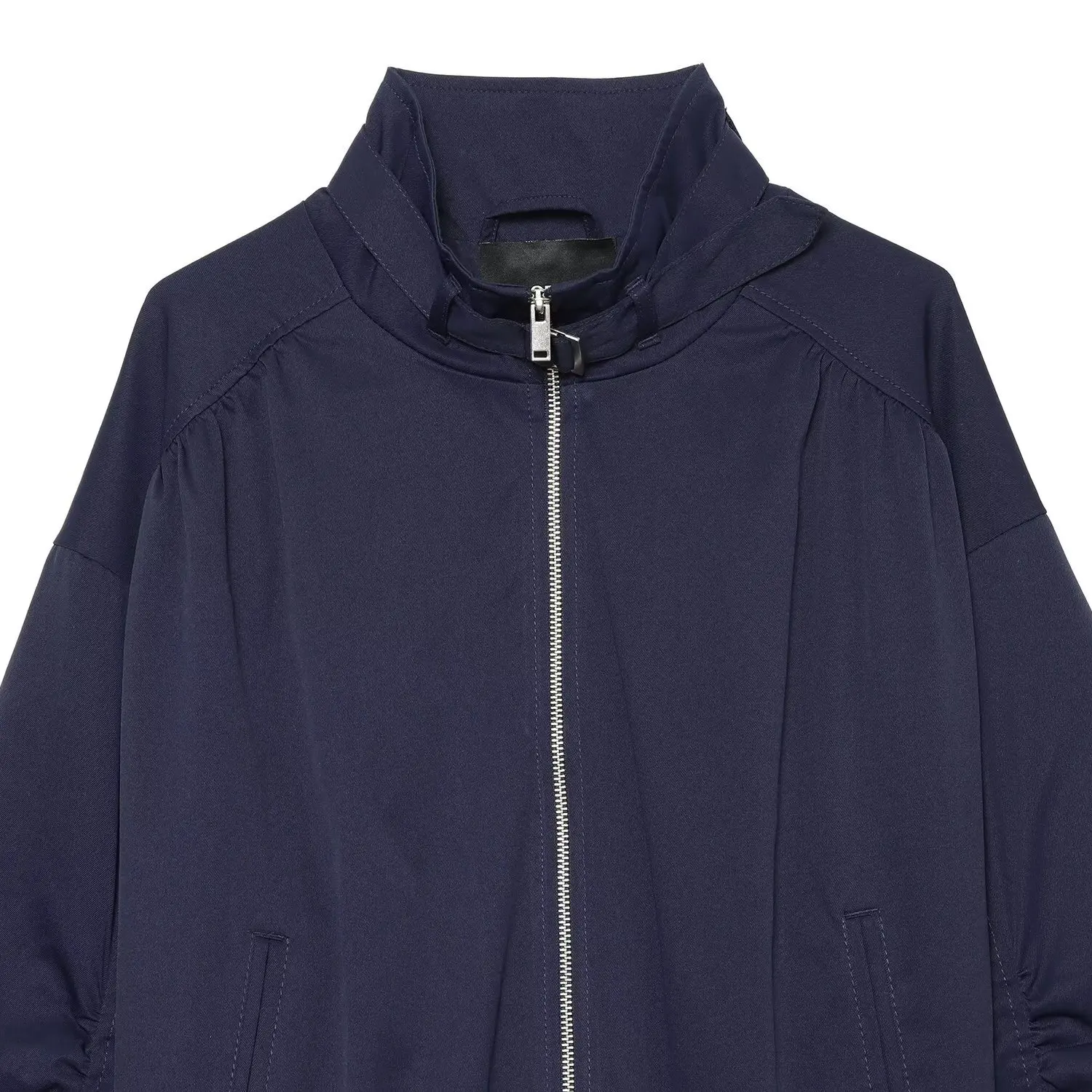 Fashionable Oversized Pilot Jacket ZR Summer New Women's Clothing Standard Fit Polyester Long Sleeve Zipper Closure No Hat