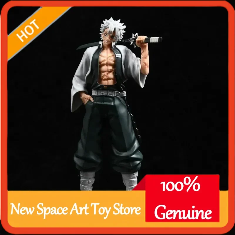 Figurine de dessin animé Demon Slayer, 30cm, Statue debout de Shinazugawa Sanemi Gk Cheng, périphériques Manga à collectionner, ornement cadeau