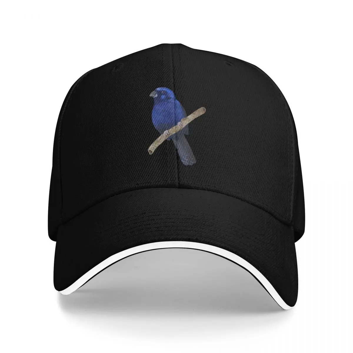 

Ultramarine Grosbeak bird Baseball Cap Beach Outing Military Cap Man Women's Hats For The Sun Men's
