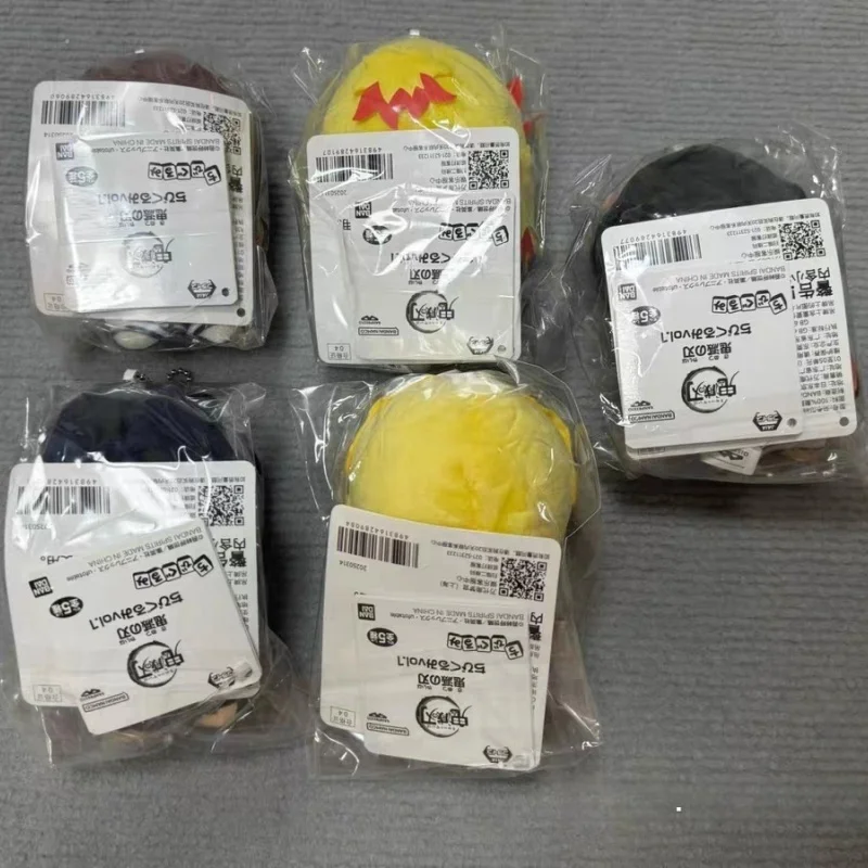 Bandai – poupées en peluche Demon Slayer authentiques, Tanjiro Zenitsu Nezuko, pendentif de sac à dos, Collection de décoration, cadeau d'anniversaire, en Stock