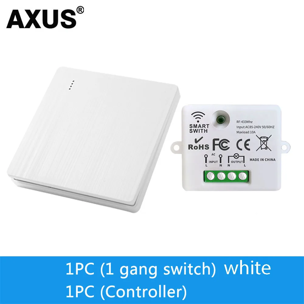 1 2 3 Kanaals Knop 86 Type Wandpaneel RF 433 Mhz Afstandsbediening voor RF433 Smart Switch RF433 voor thuis Led Licht Lamp Fan