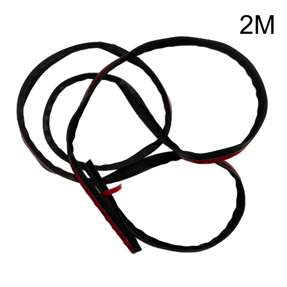 2M Rubber V Groove Weatherstrip Seal Strip for Car Door Casement Glass For Edge Moulding and Air Leak Prevention