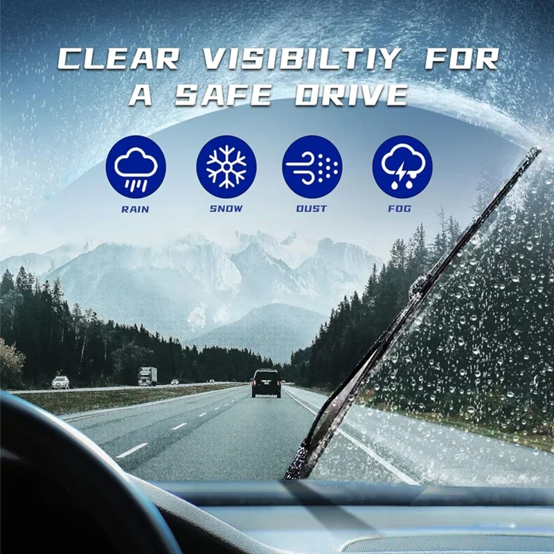 For Lexus NX200 NX200t NX300H NX350 NX250 NX450H 2015-2023 Front Windshield Wiper Blades 2pcs Accessories Windscreen Window view 3