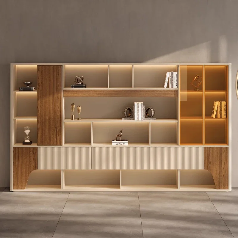 

Современный офисный шкаф-стеллаж для хранения, органайзер для кабинета руководителя, мебель для офиса, шкаф для документов, шкаф для хранения данных, тумба-локер