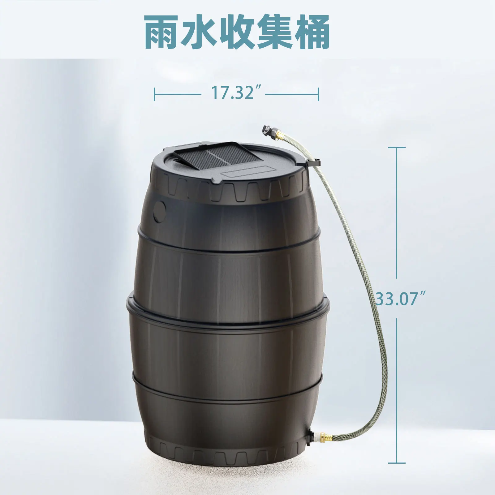 Rainwater Collection Container, Garden Irrigation Water Storage Tank, Thickened Durable Water-Saving Barrel for Outdoor & Home