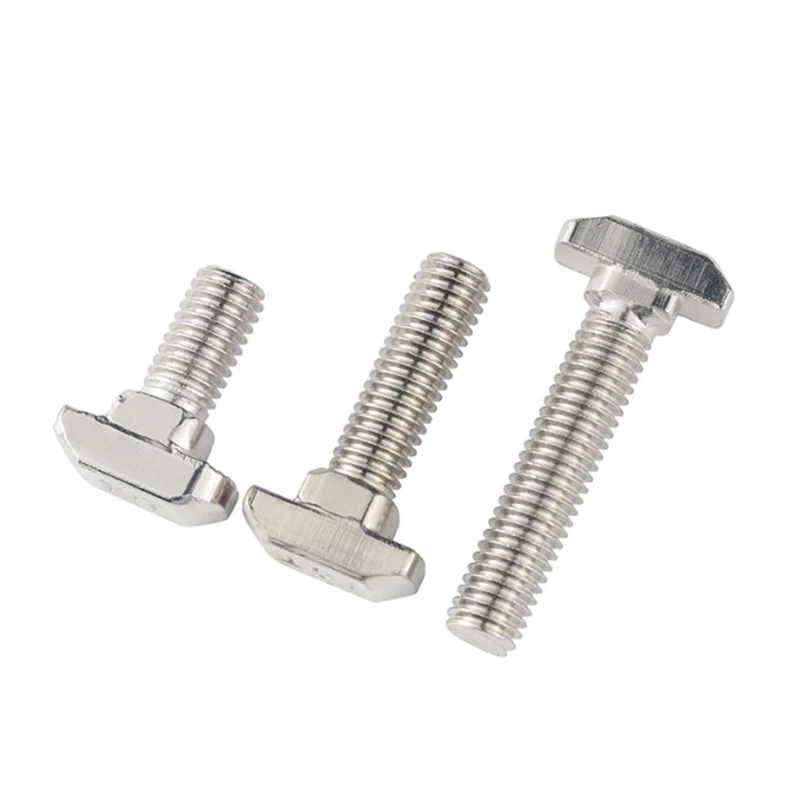 M5 M6 M8 T Hammer Head T Bolt Aluminum Connector T Head Bolts Screws for EU 20/30/40/45 Aluminum Profile T-slot Screw